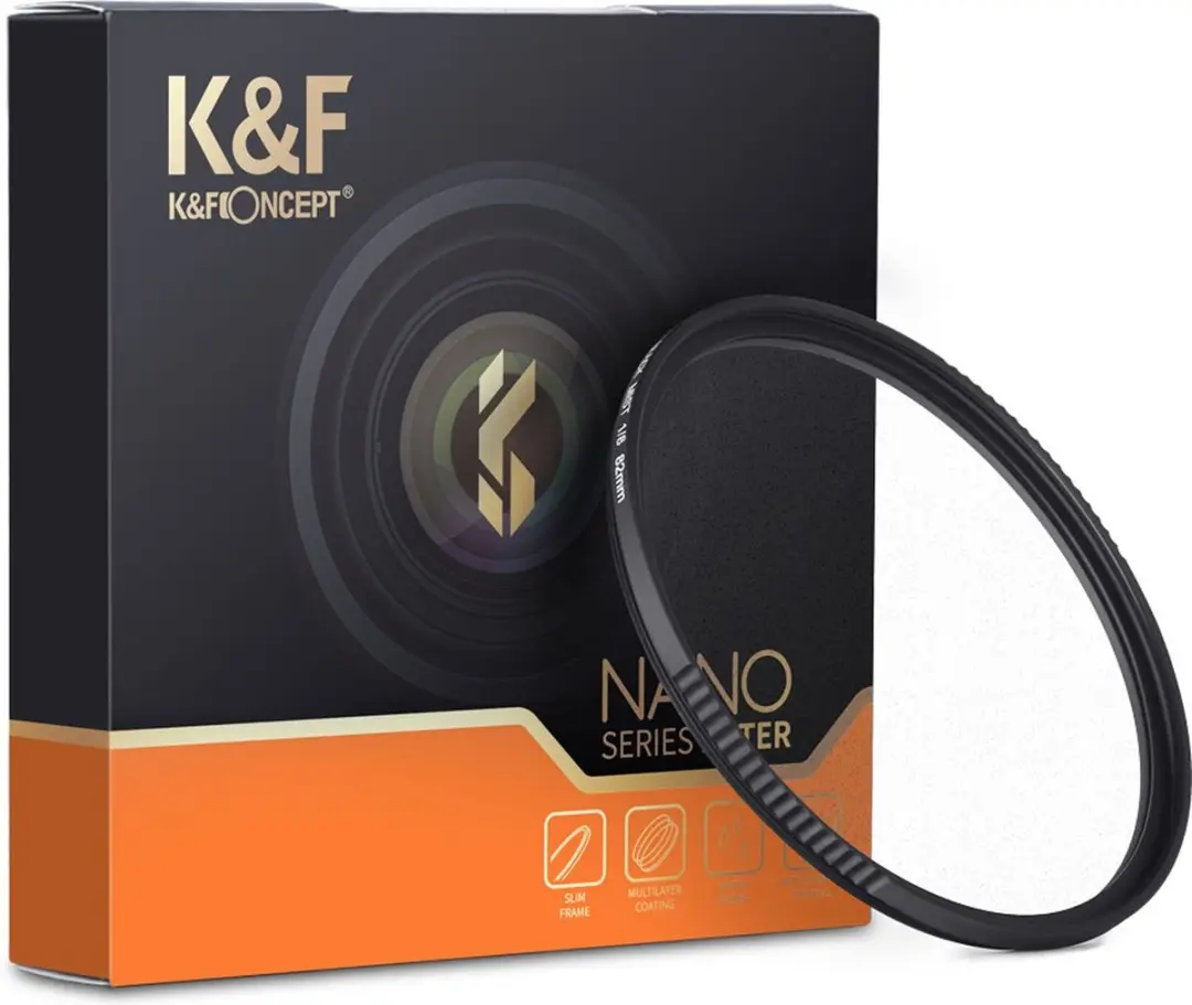 K&F Concept 1/8 Black Mist Filter Nano X 77mm - Zwart