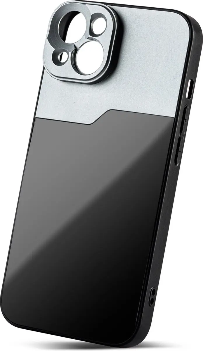 MOJOGEAR MG-CASE-B-i14 Lenscase 17mm - iPhone 14 - Zwart/Grijs