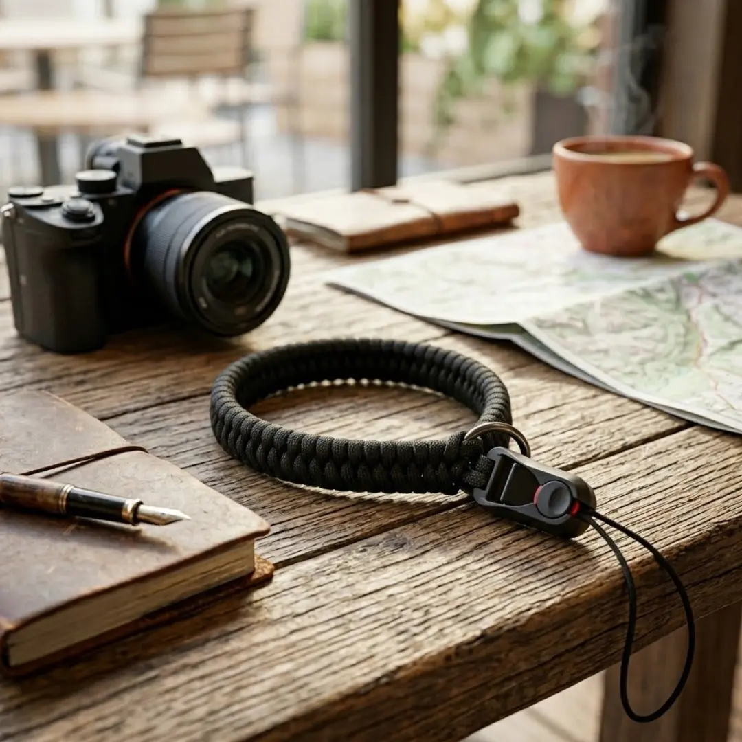NUVEX Verstelbare Camera Polsband - Zwart