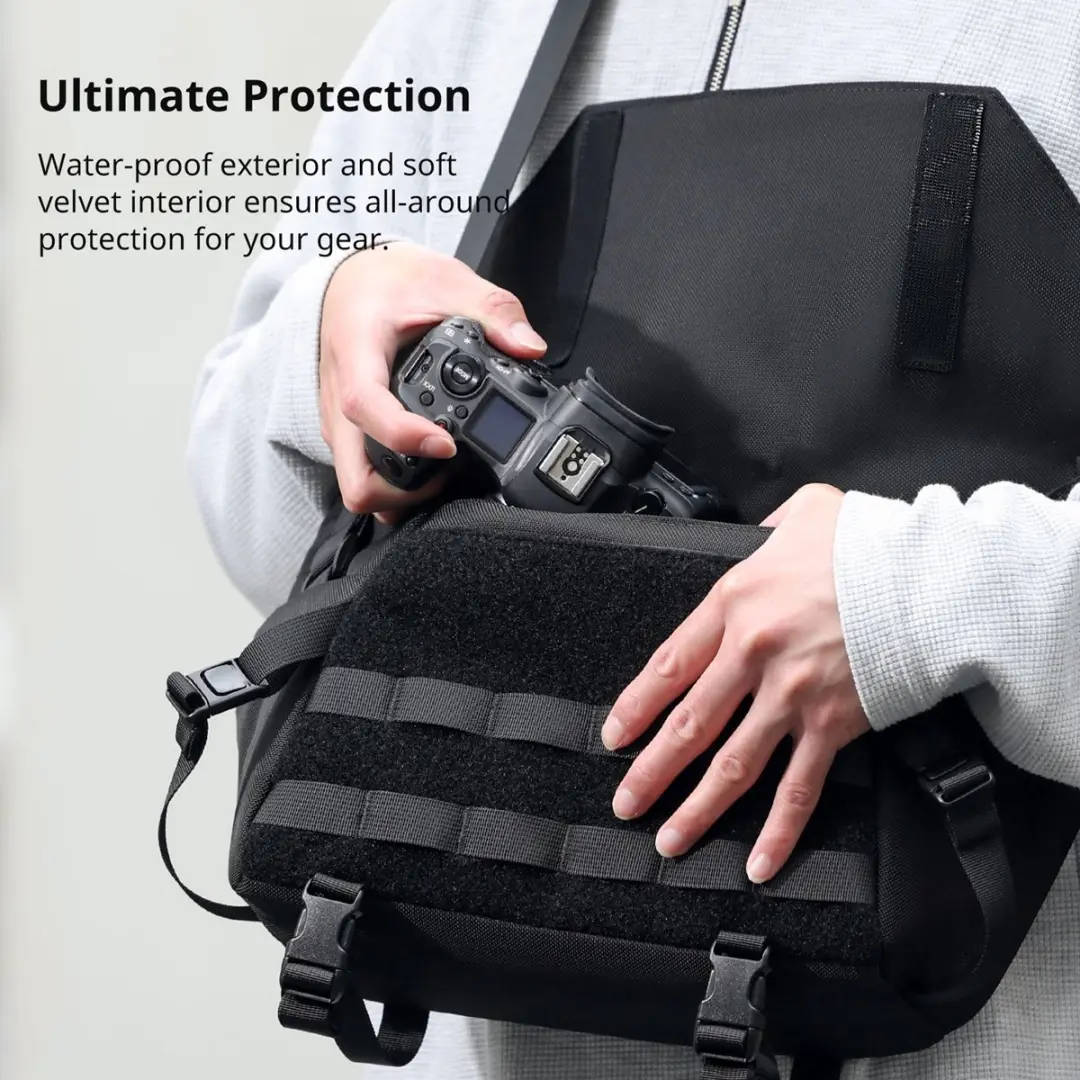 Ulanzi BC08 Schoudertas Sling - 9L - Zwart - afbeelding 6 van 6