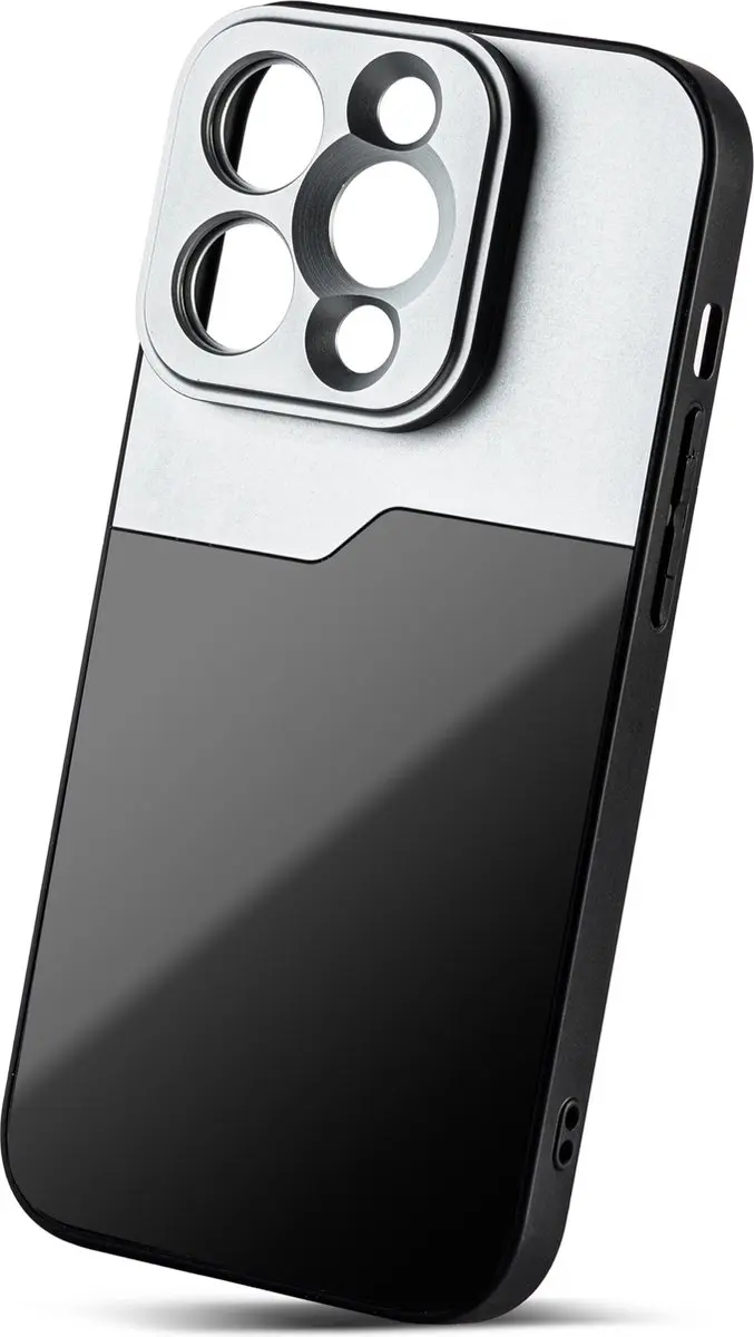 MOJOGEAR 17mm Lenscase iPhone 14 Pro - Zwart/Grijs