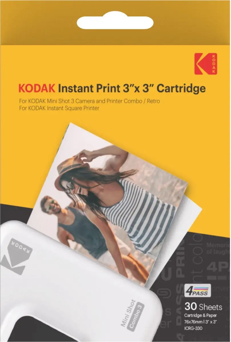 Kodak ICRG-330 Instant Cartridge 3x3 - 30 Stuks - Geel