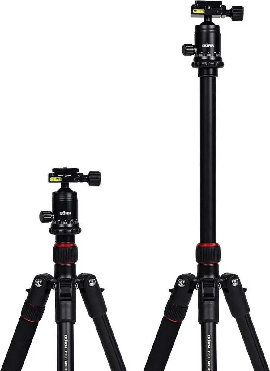 Dörr Pro Statief 165cm Zwart - 4 Secties