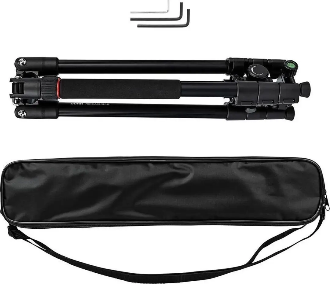 Dörr Pro Statief 165cm Zwart - 4 Secties