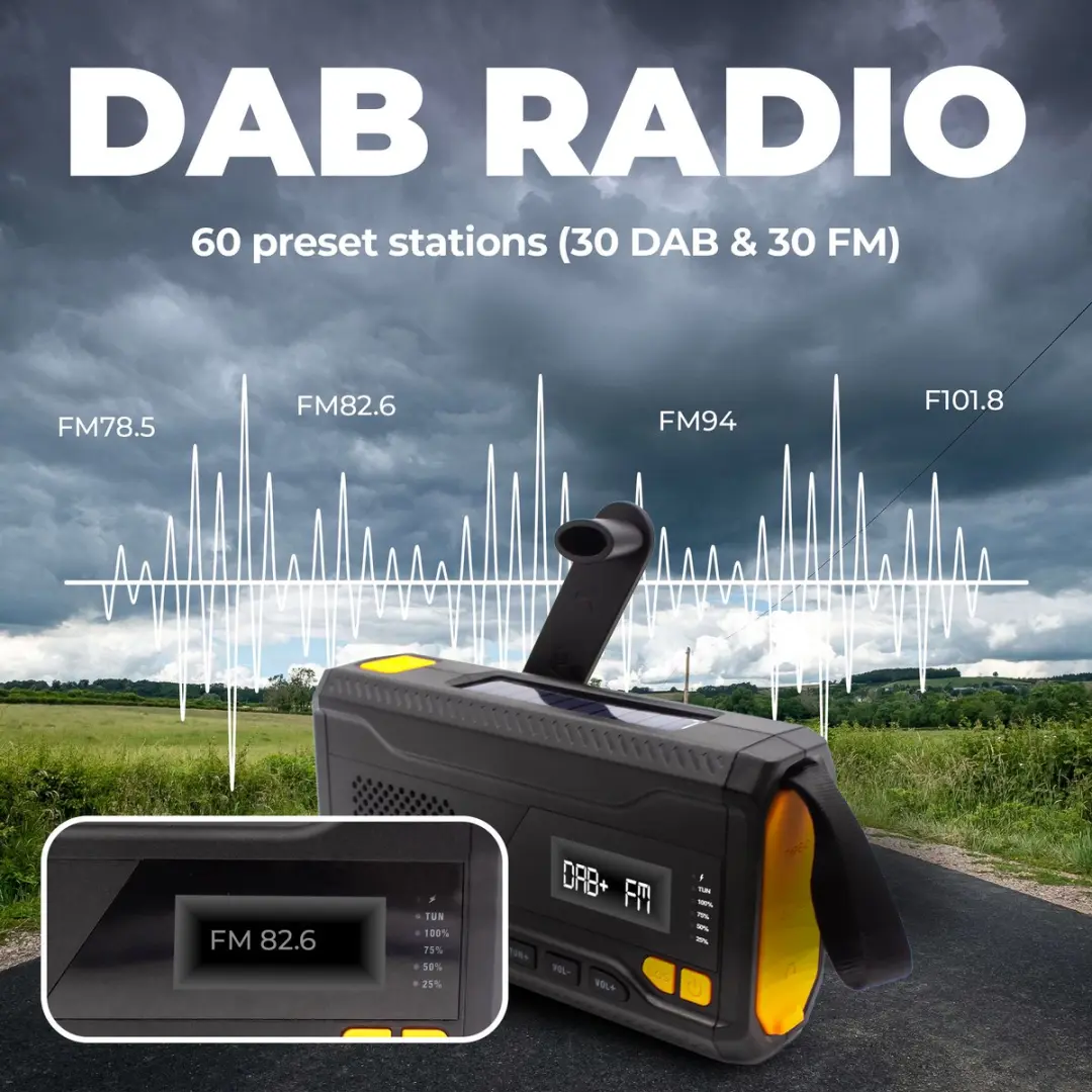 Denver DAB Noodradio SCD2033 - Zonne-energie - 5W - afbeelding 6 van 6