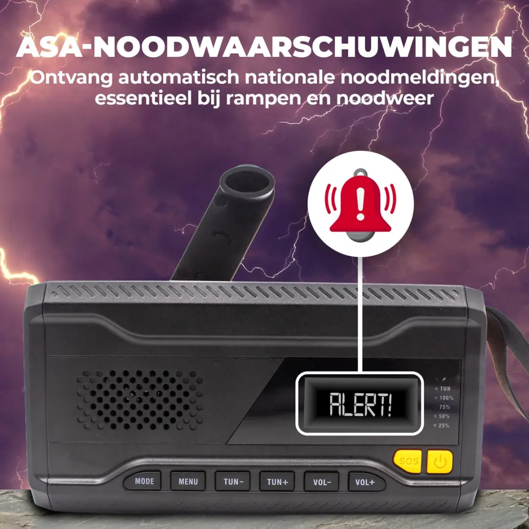 Denver DAB Noodradio SCD2033 - Zonne-energie - 5W