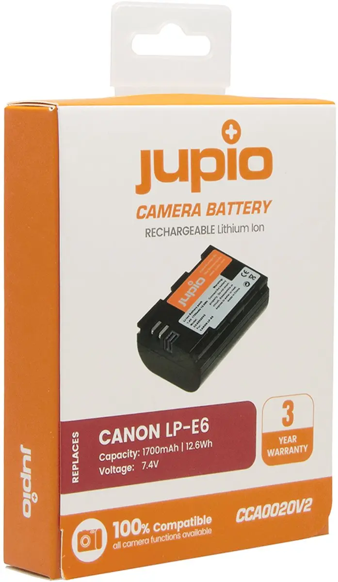 Jupio LP-E6 CCA0020V2 Accu 1700mAh - Canon