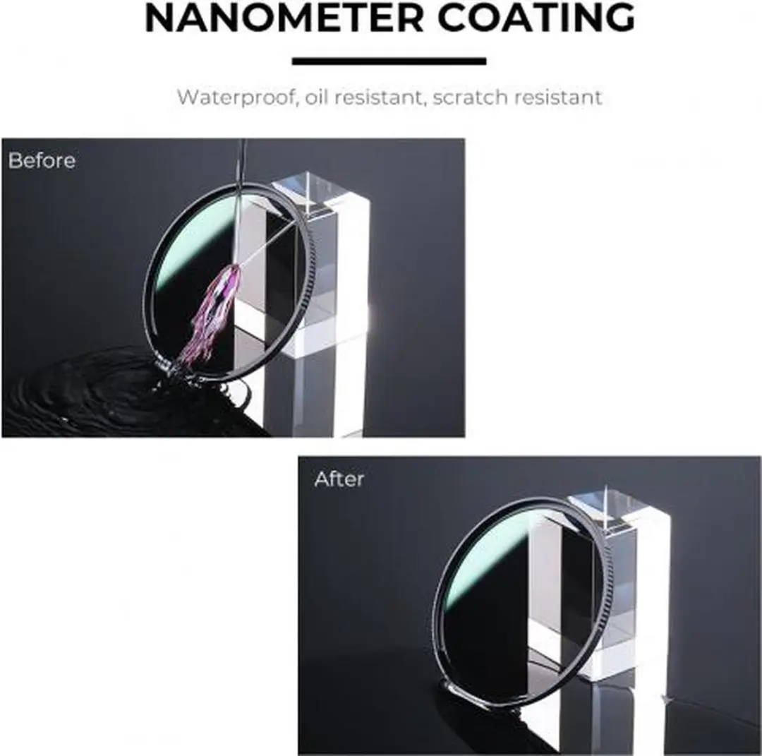 K&F Concept 67mm ND8 Nano-X MRC Grijsfilter - Zwart