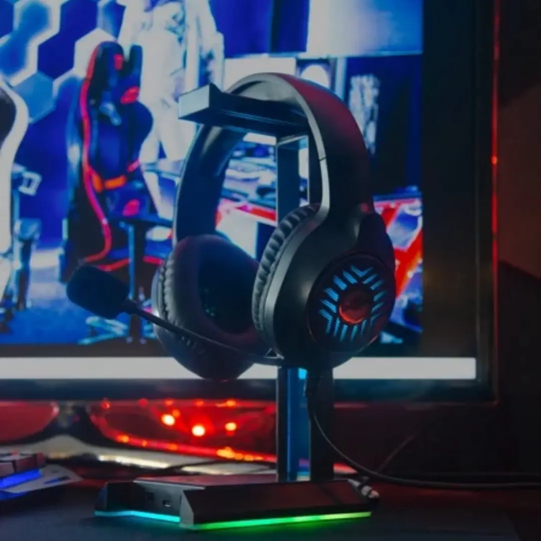 Speedlink EXCELLO NX Gaming Headset Stand - RGB USB Hub - Zwart