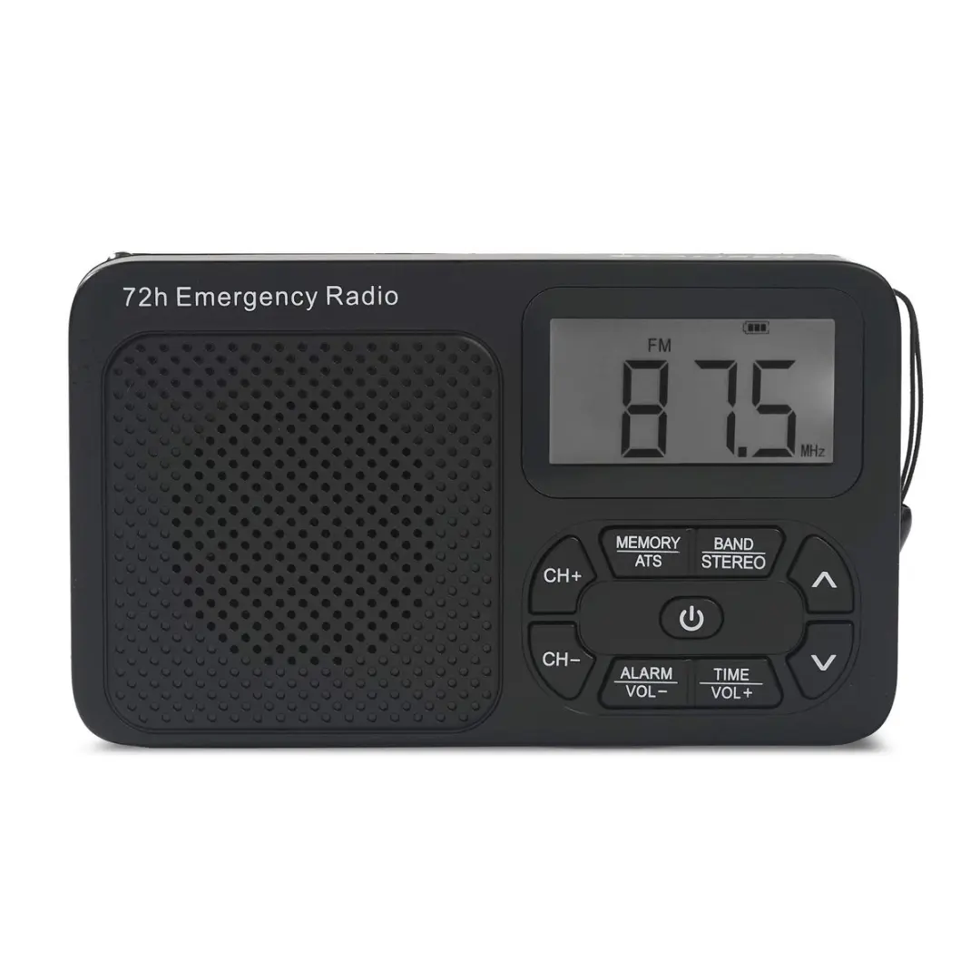 Caliber HPG320B Draagbare Noodradio - AM/FM - Zwart