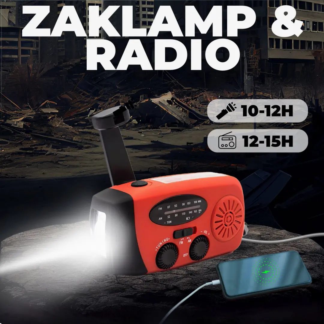 Denver SCR2005 Noodradio Powerbank - Rood