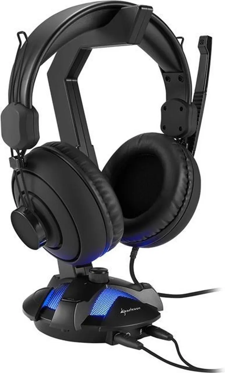Sharkoon X-Rest 7.1 Headphone Stand - Zwart