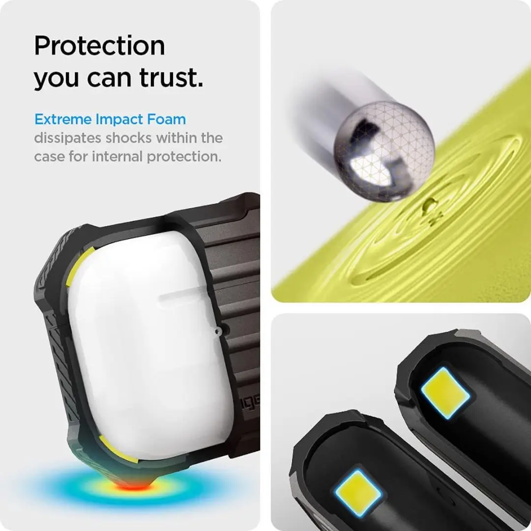Spigen Tough Armor ASD01989 Hoesje - Apple AirPods 3 - Gunmetal