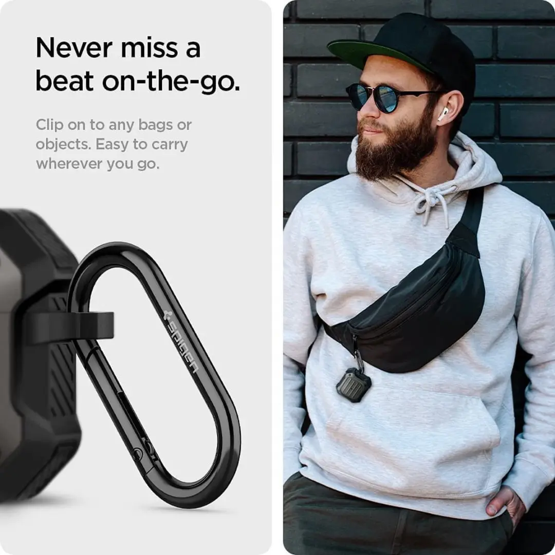 Spigen Tough Armor ASD01989 Hoesje - Apple AirPods 3 - Gunmetal