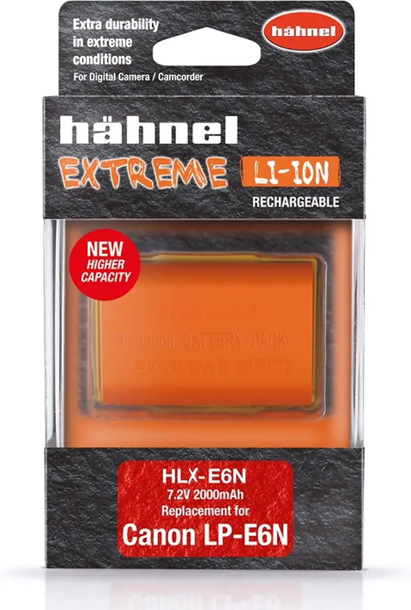 Hähnel HLX-E6N Extreme Cameraaccu 2000mAh - Canon LP-E6N/LP-E6NH