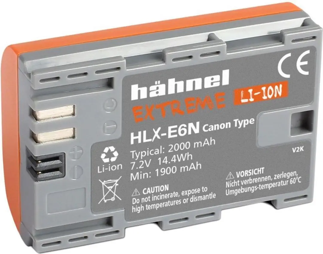 Hähnel HLX-E6N Extreme Cameraaccu 2000mAh - Canon LP-E6N/LP-E6NH