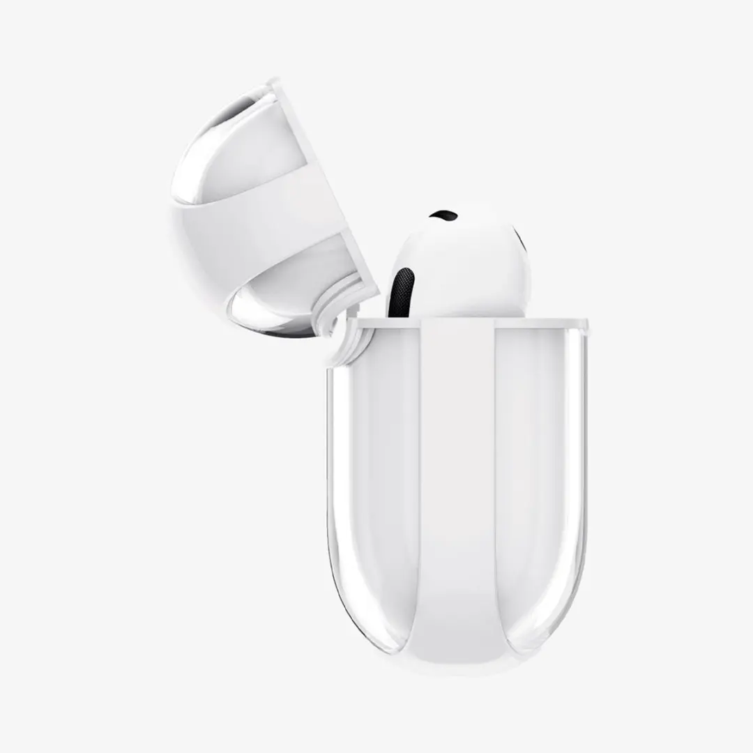 Spigen Ultra Hybrid Hoesje Apple AirPods 4 - Transparant Wit
