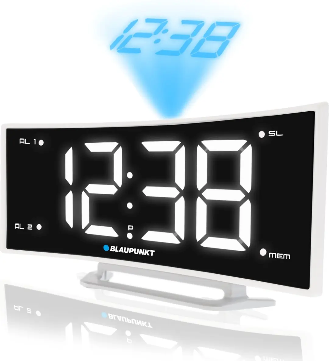Blaupunkt CRP7WH Wekker met Tijdprojectie - Wit