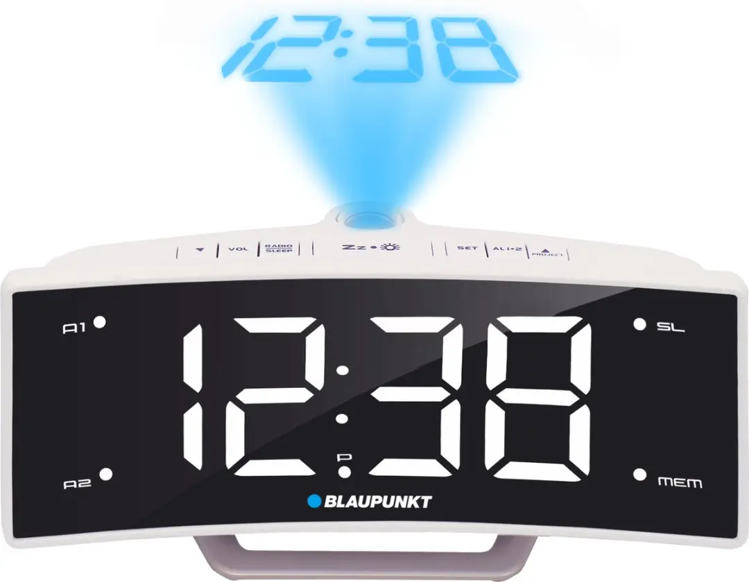 Blaupunkt CRP7WH Wekker met Tijdprojectie