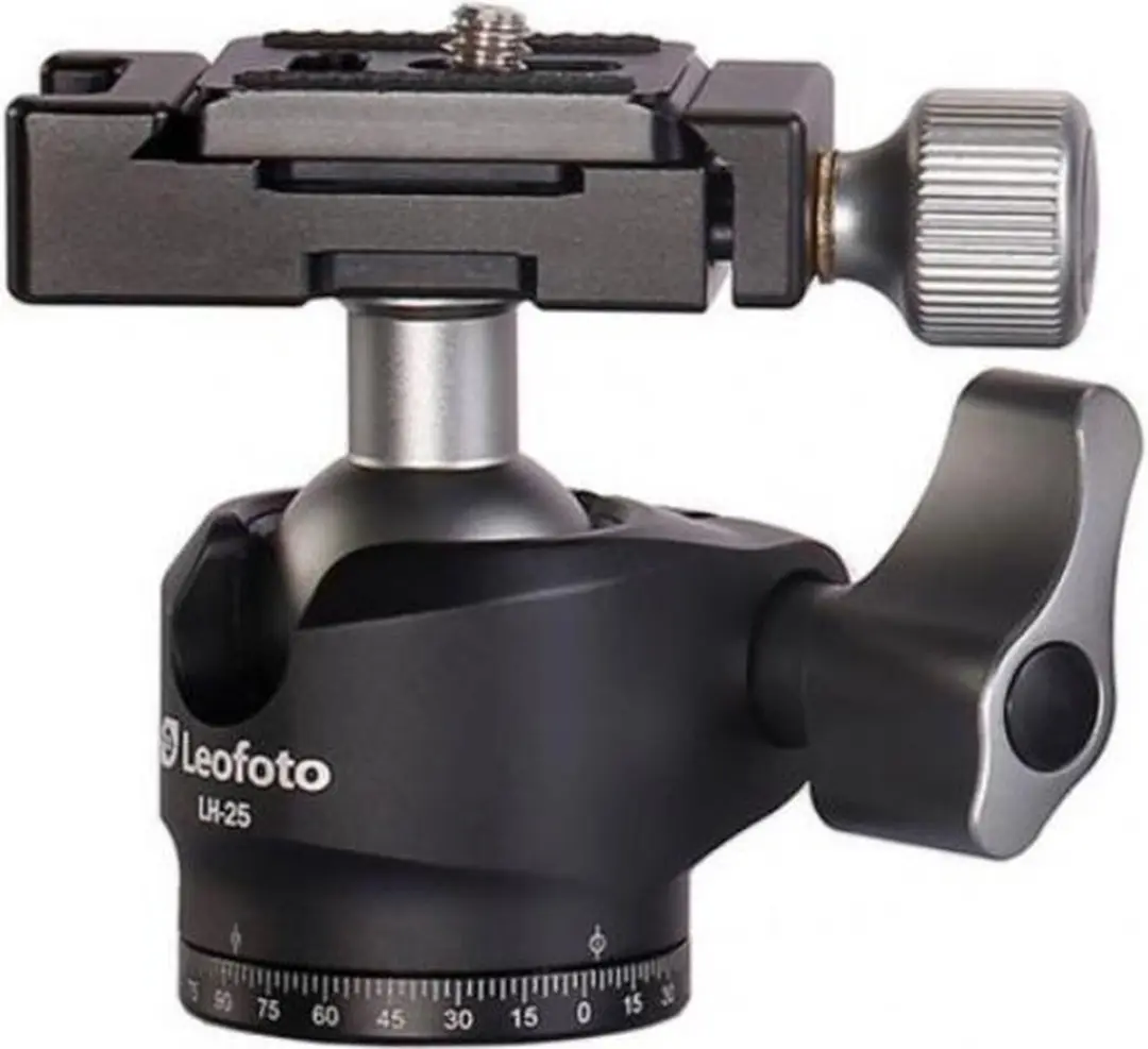LeoFoto LS-223C Carbon Ranger Statief - LH-25 Balhoofd - Zwart/Grijs