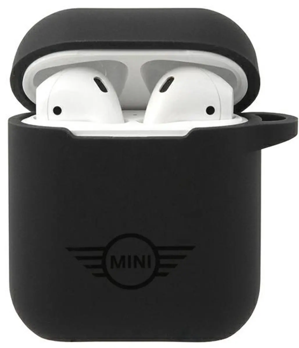 Mini Silicone Hoesje AirPods 1/2 - Zwart