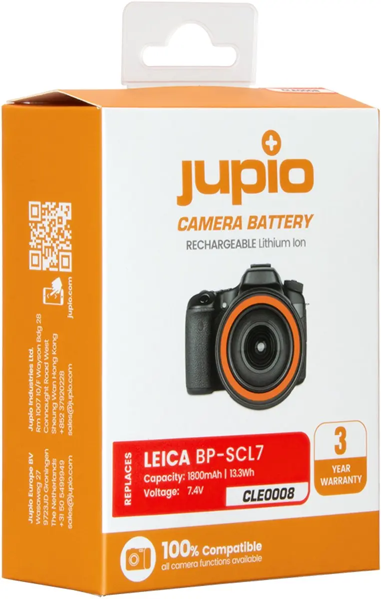 Jupio Leica BP-SCL7 Accu 1800mAh