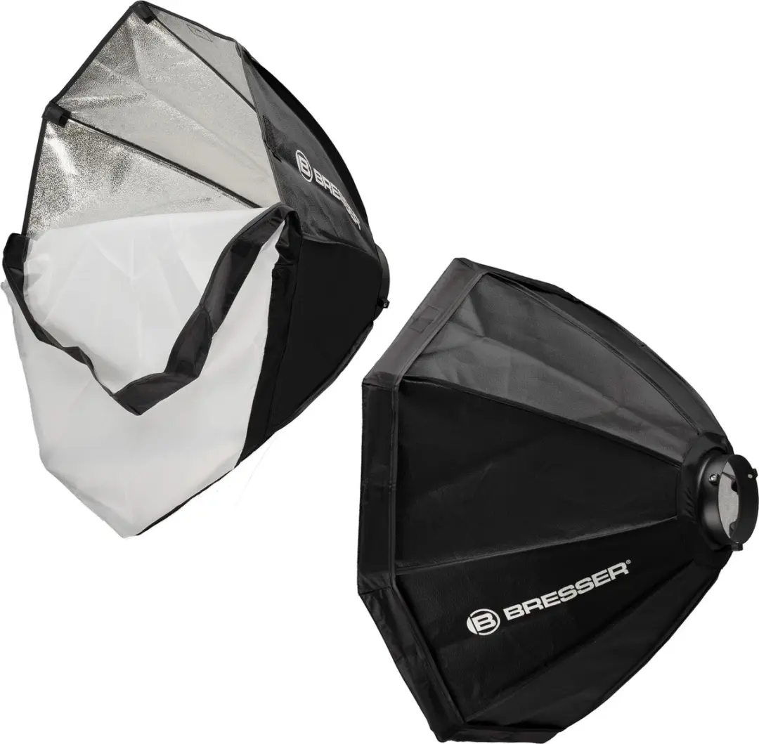 Bresser BR-135 RGB COB LED Light Duo Kit - 2x135W - 2x Octabox 60cm