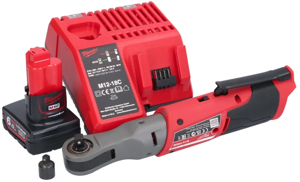 Milwaukee M12 FIR38-601 Snoerloze Ratelsleutel 75Nm - 20 Stuks - afbeelding 2 van 5