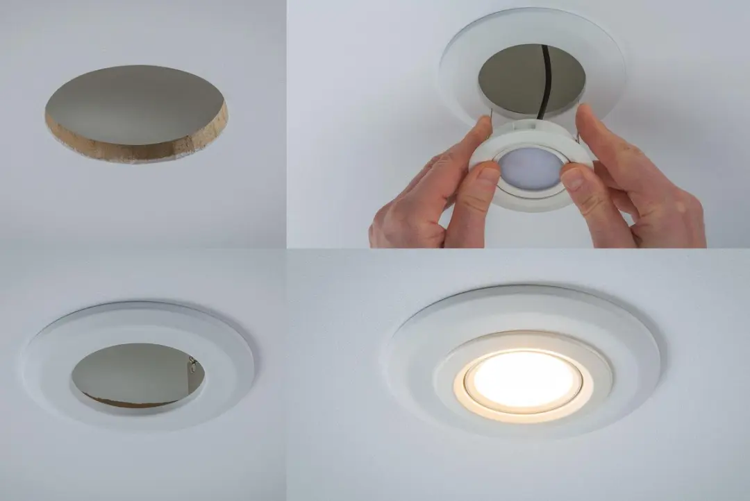 Paulmann Inbouwlampen-adapter 130mm Wit mat - afbeelding 3 van 5
