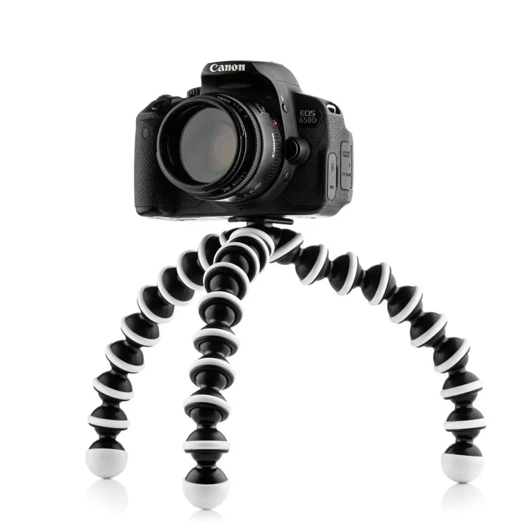 MOJOGEAR Flexibel Statief XL MG-18 - Smartphone/Actioncam - 25cm - Zwart/Wit
