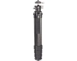 LeoFoto EF-324C Carbon Statief - LH-40 Balhoofd - 4 Secties - Zwart/Grijs