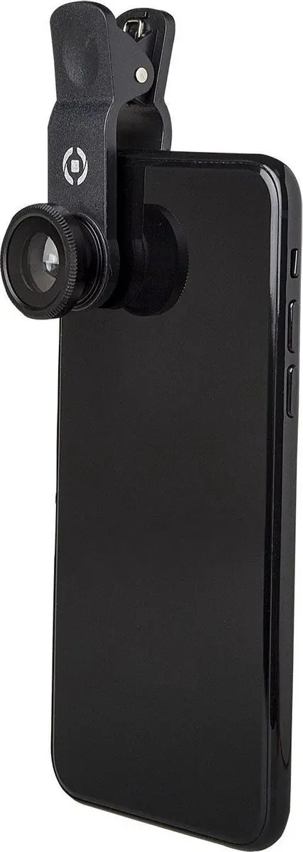 Celly 3-in-1 Smartphone Lens Set Zwart - 8mm