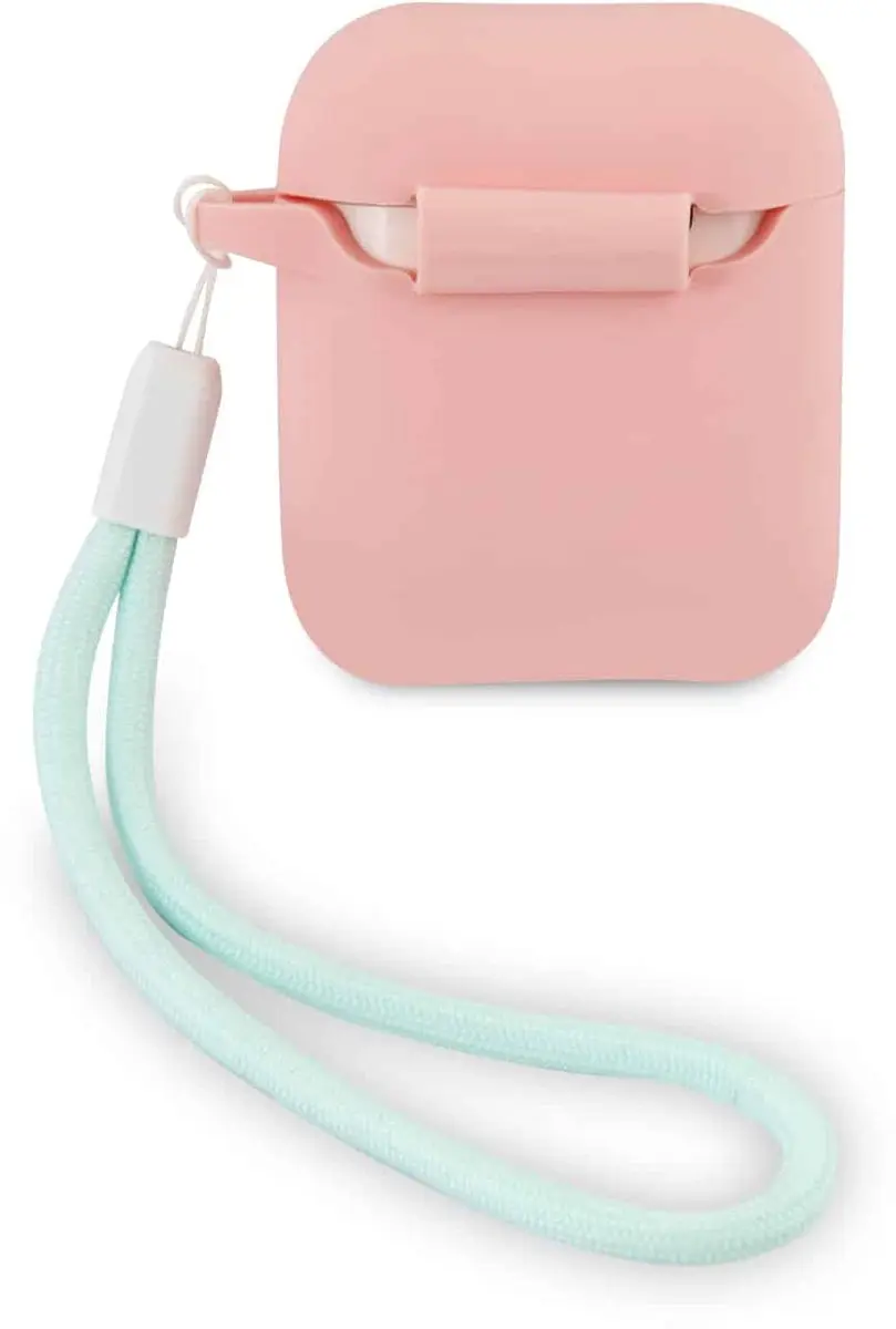 Guess Vintage Siliconen AirPods Case 6796 - Roze