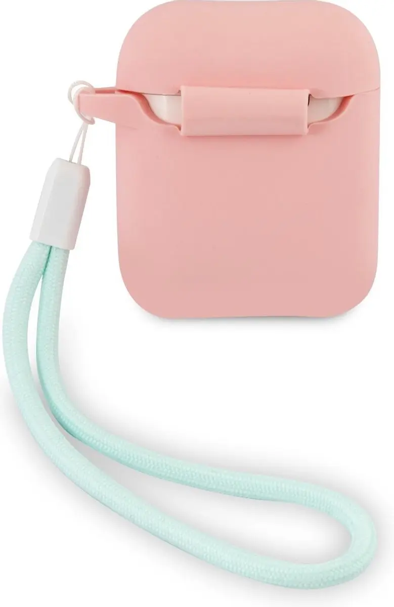 Guess Vintage Siliconen AirPods Case 6796 - Roze