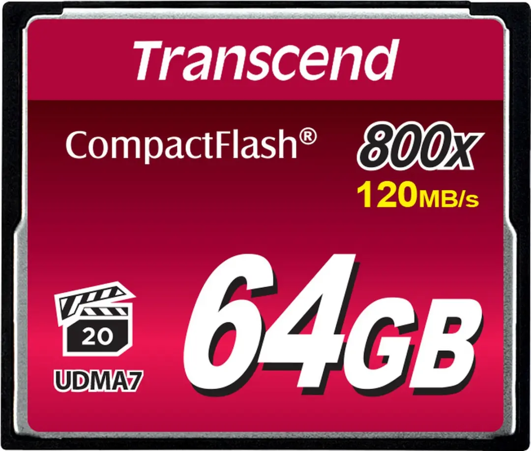 Transcend 64GB CF 800x CompactFlash MLC