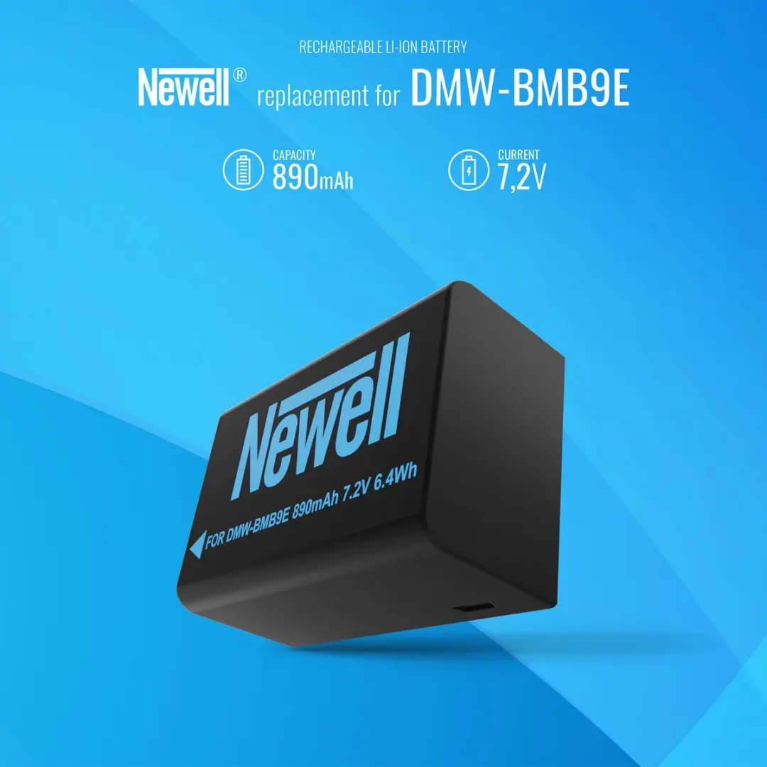 Newell Accu DMW-BMB9E 890mAh - Fotobatterij - afbeelding 4 van 6