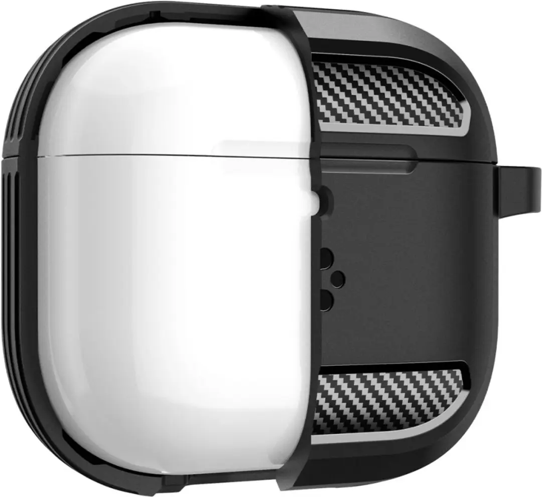 Spigen Rugged Armor Hoesje 13245 - Apple AirPods 4 - Zwart