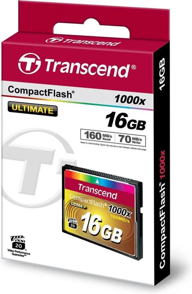 Transcend CompactFlash TS16GCF1000 16GB - 1000x