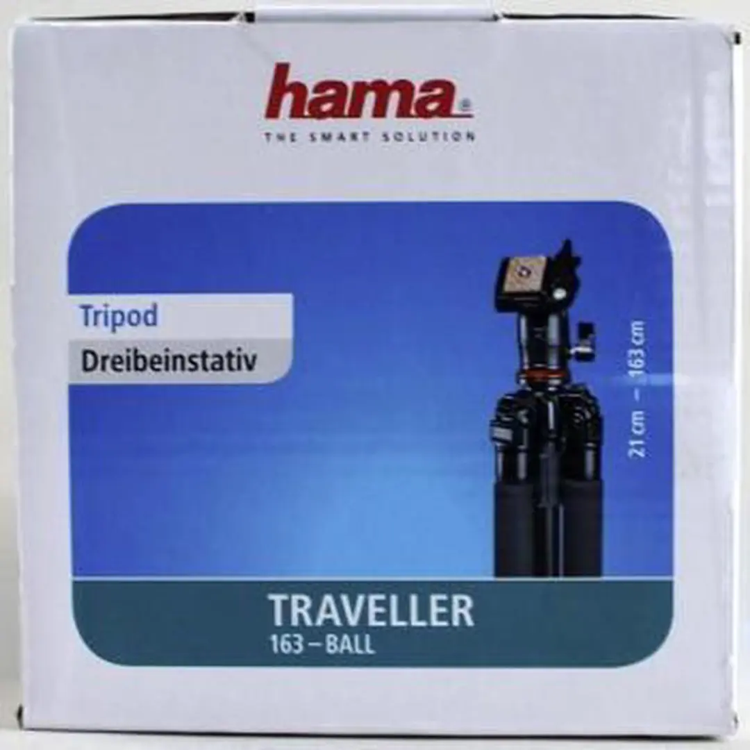 Hama Statief Traveller 163 Ball - 3 Secties - Zwart - afbeelding 2 van 6
