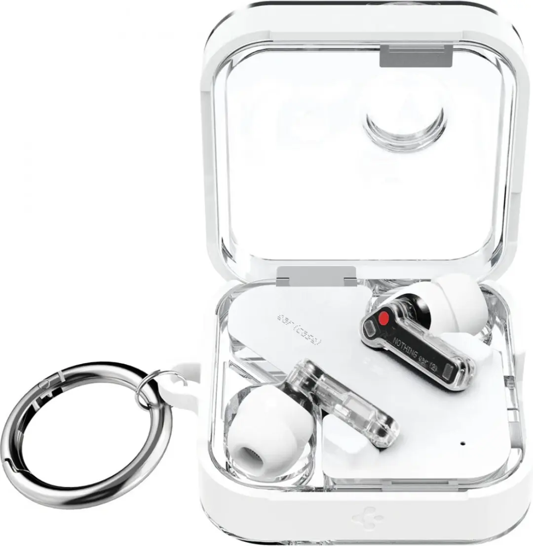 Spigen Ultra Hybrid Nothing Ear (2) Hoesje - Transparant/Wit - afbeelding 6 van 6
