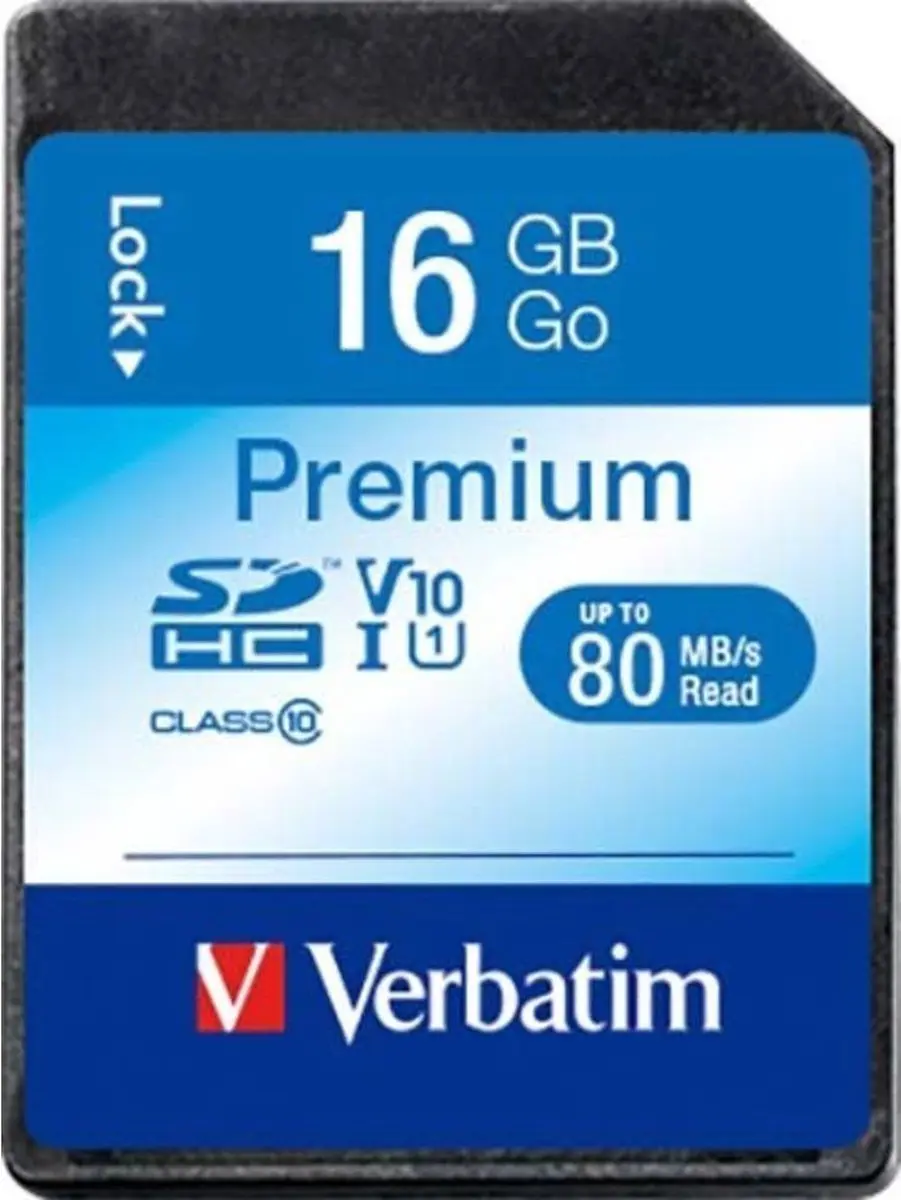 Verbatim Vb-sdhc10-16g SDHC-kaart 16GB Class 10