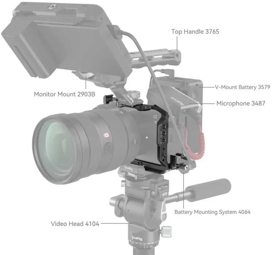 SmallRig 4422 Cage Kit Sony A7C II/A7CR - Zwart