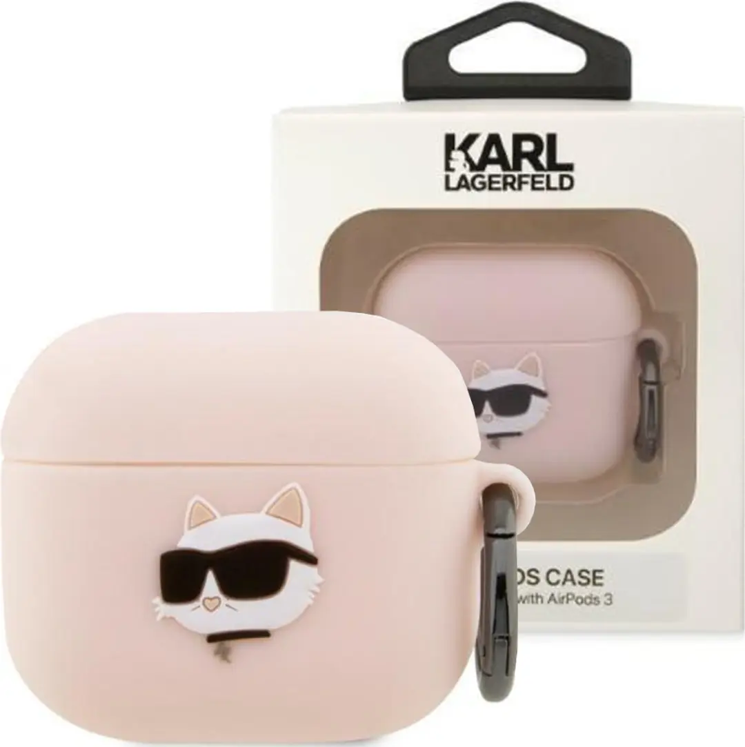 Karl Lagerfeld KLA3RUNCHP Hoesje AirPods - Roze