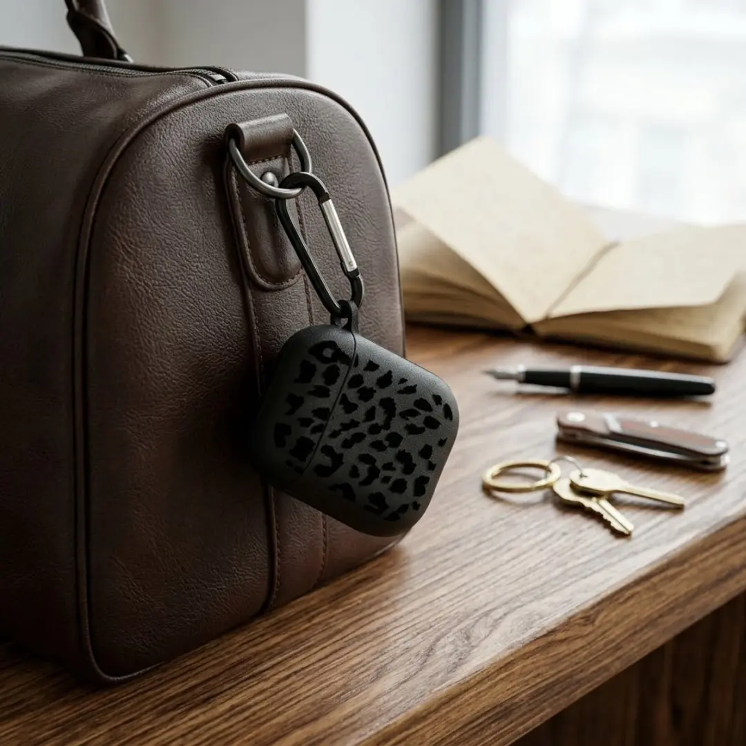 NUVEX AirPods Pro 2 Hoesje - Zwart Grafisch Patroon
