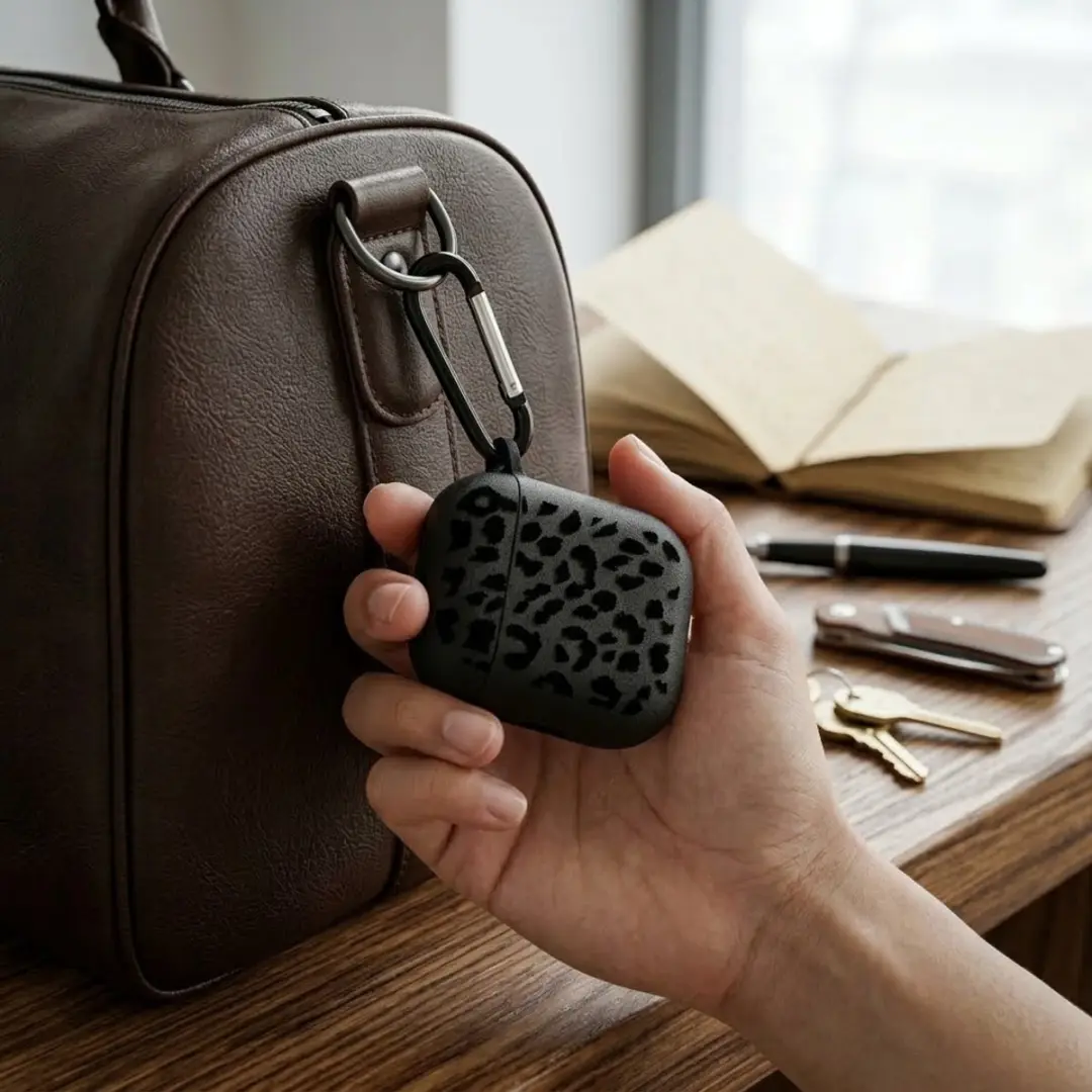 NUVEX AirPods Pro 2 Hoesje - Zwart Grafisch Patroon