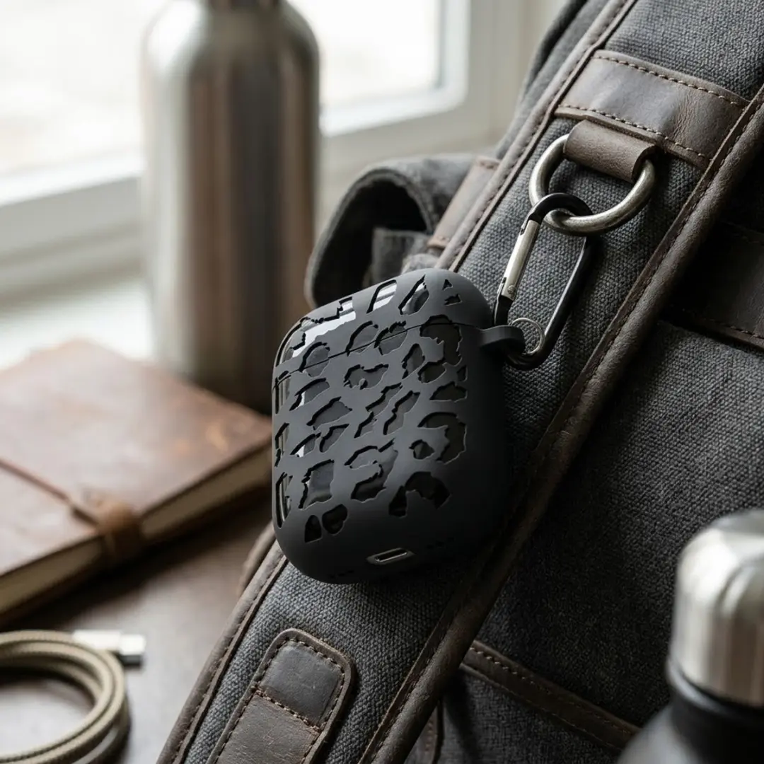 NUVEX AirPods Pro 2 Hoesje - Zwart Grafisch Patroon