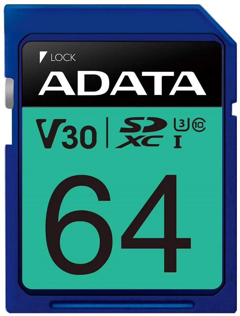 ADATA ASDX64GUI3V30S-R SDXC Geheugenkaart 64GB