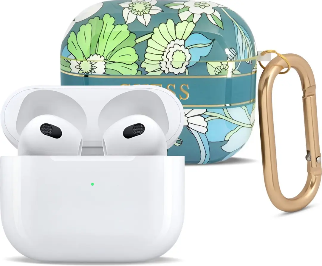 GUESS Flower Strap Collection AirPods 3 Hoes - 3666339047313 - Groen