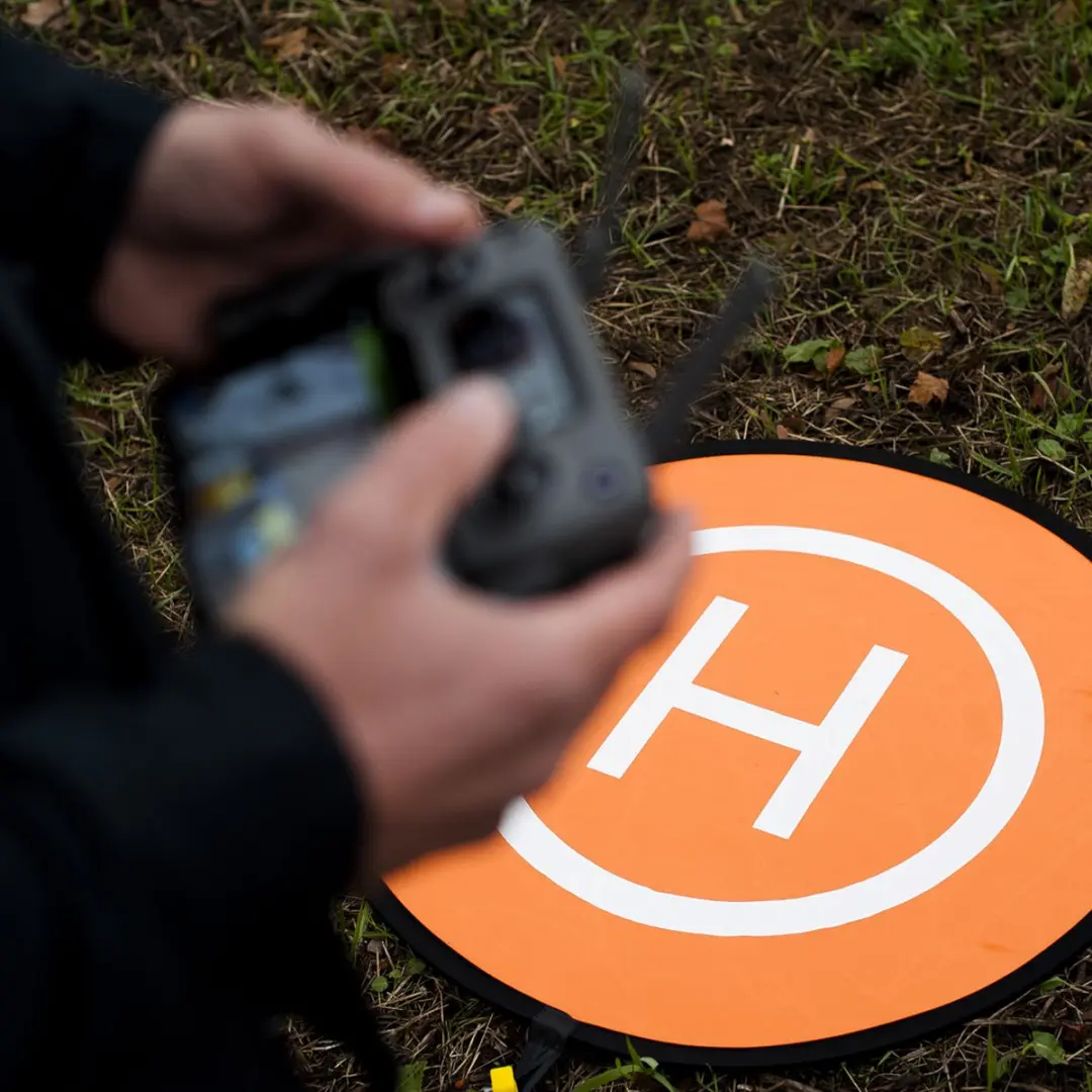 Caruba D134922 Drone Landing Pad 75cm - Blauw/Oranje