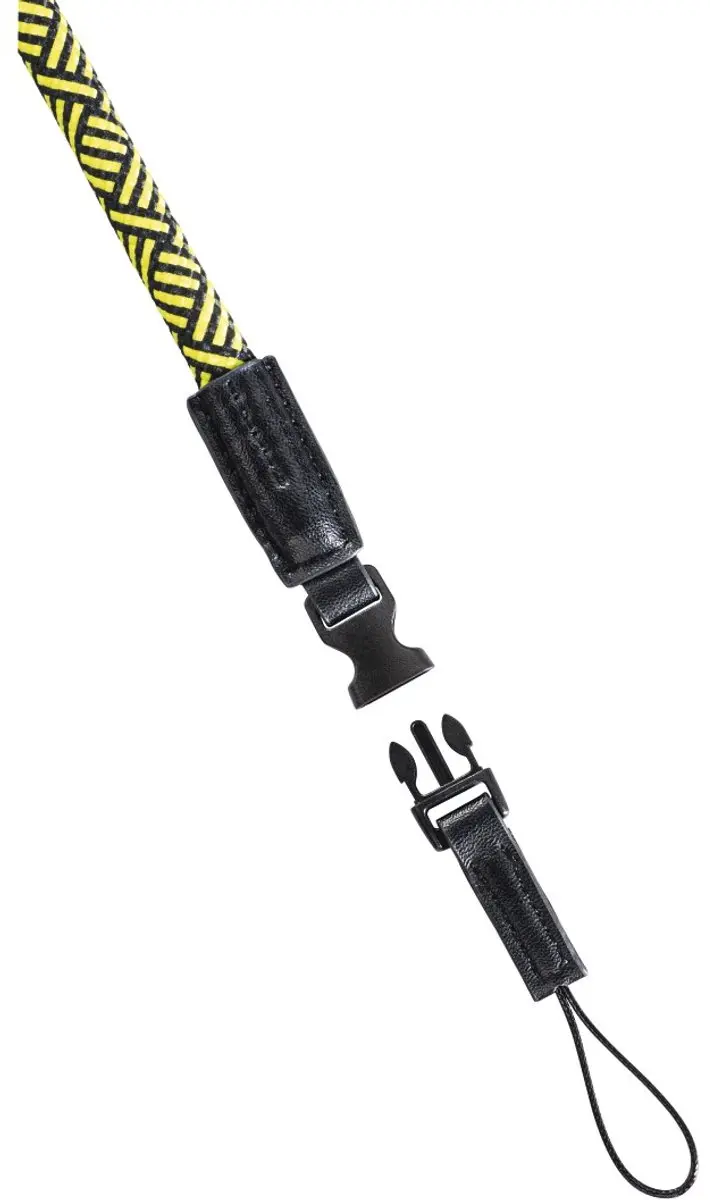 Hama Braid 120 Cameraband - 120cm - Zwart/Geel - afbeelding 3 van 4
